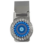 Rose Kaleidoscope Art Pattern Money Clips (CZ)  Front