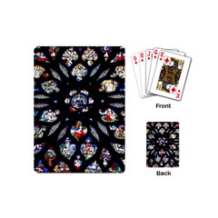 Stained Glass Sainte Chapelle Gothic Playing Cards (mini) by Pakrebo