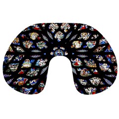 Stained Glass Sainte Chapelle Gothic Travel Neck Pillows by Pakrebo