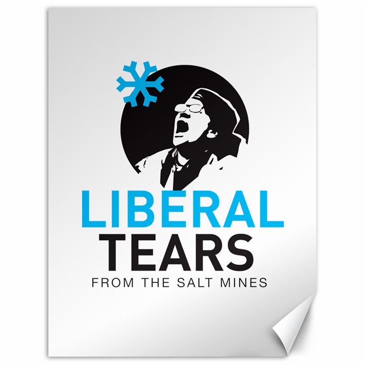 Liberal Tears funny screeching Democrat Screaming Canvas 18  x 24 