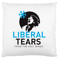 Liberal Tears Funny Screeching Democrat Screaming Large Flano Cushion Case (two Sides) by snek