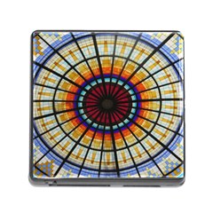 Background Stained Glass Window Memory Card Reader (square 5 Slot) by Pakrebo