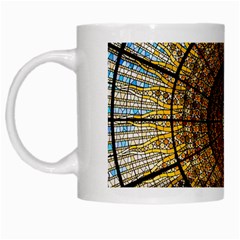 Barcelona Glass Window Stained Glass White Mugs by Pakrebo