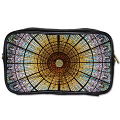 Barcelona Glass Window Stained Glass Toiletries Bag (one Side) by Pakrebo