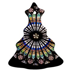 Stained Glass Cathedral Rosette Christmas Tree Ornament (two Sides)