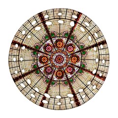 Pattern Round Abstract Geometric Ornament (round Filigree) by Pakrebo