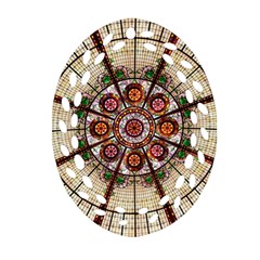 Pattern Round Abstract Geometric Ornament (oval Filigree) by Pakrebo