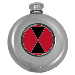 United States Army 7th Infantry Division Combat Service Identification Badge Round Hip Flask (5 Oz) by abbeyz71