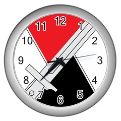 United States Army 7th Infantry Division Distinctive Unite Insignia Wall Clock (silver) by abbeyz71