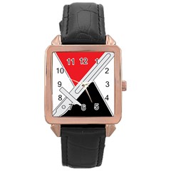 United States Army 7th Infantry Division Distinctive Unite Insignia Rose Gold Leather Watch  by abbeyz71