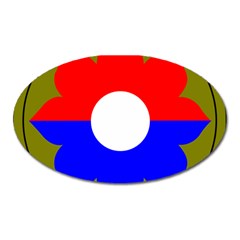 United States Army 9th Infantry Division Shoulder Sleeve Insignia Oval Magnet by abbeyz71