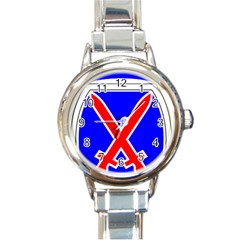 United States Army 10th Mountain Division Shoulder Sleeve Insignia Round Italian Charm Watch by abbeyz71