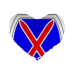 United States Army 10th Mountain Division Shoulder Sleeve Insignia Standard 16  Premium Flano Heart Shape Cushions by abbeyz71