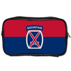 Flag Of United States Army 10th Mountain Division Toiletries Bag (two Sides) by abbeyz71