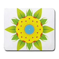 Abstract Flower Large Mousepads