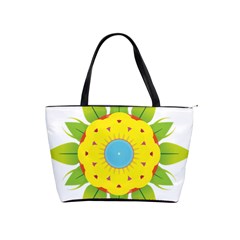 Abstract Flower Classic Shoulder Handbag
