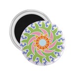 Abstract Flower Mandala 2.25  Magnets Front