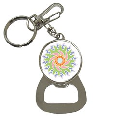 Abstract Flower Mandala Bottle Opener Key Chains by Alisyart