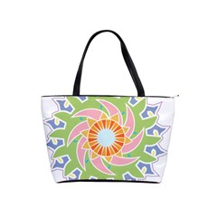 Abstract Flower Mandala Classic Shoulder Handbag