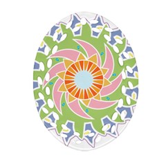 Abstract Flower Mandala Ornament (oval Filigree) by Alisyart