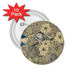 Abstract Art Botanical 2 25  Buttons (10 Pack) 