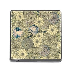 Abstract Art Botanical Memory Card Reader (square 5 Slot)