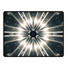 Abstract Fractal Space Double Sided Fleece Blanket (small)  by Alisyart