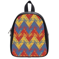 Aztec South American Pattern Zig School Bag (small)