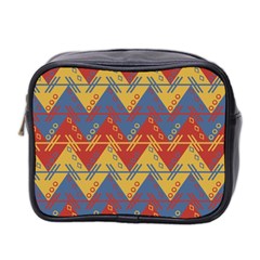 Aztec South American Pattern Zig Mini Toiletries Bag (two Sides)