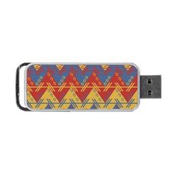 Aztec South American Pattern Zig Portable Usb Flash (one Side)