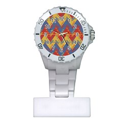 Aztec South American Pattern Zig Plastic Nurses Watch