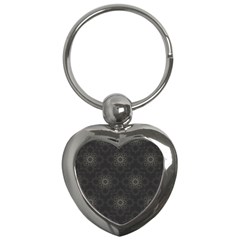 Background Star Pattern Key Chains (heart) 