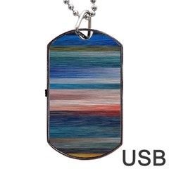 Background Horizontal Ines Dog Tag Usb Flash (one Side)