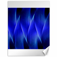 Audio Sound Soundwaves Art Blue Canvas 36  X 48 