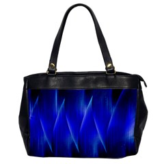 Audio Sound Soundwaves Art Blue Oversize Office Handbag