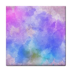 Background Abstract Purple Watercolor Face Towel