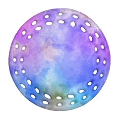 Background Abstract Purple Watercolor Ornament (round Filigree)