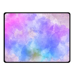 Background Abstract Purple Watercolor Double Sided Fleece Blanket (small) 
