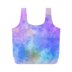 Background Abstract Purple Watercolor Full Print Recycle Bag (m) by Alisyart