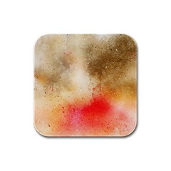 Abstract Space Watercolor Rubber Square Coaster (4 Pack)  by Alisyart