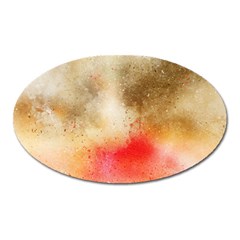 Abstract Space Watercolor Oval Magnet