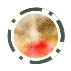 Abstract Space Watercolor Poker Chip Card Guard (10 Pack) by Alisyart