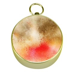 Abstract Space Watercolor Gold Compasses by Alisyart