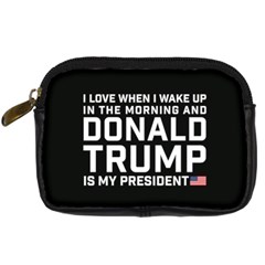 I Love When I Wake Up And Donald Trump Is My President Maga Digital Camera Leather Case by snek