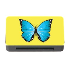 Butterfly Blue Insect Memory Card Reader With Cf