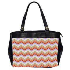 Chevron Pattern Oversize Office Handbag (2 Sides)