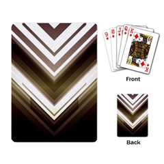 Chevron Triangle Playing Cards Single Design by Alisyart