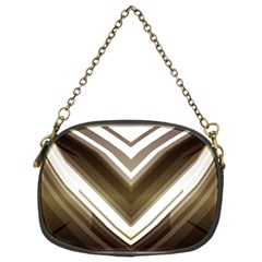 Chevron Triangle Chain Purse (two Sides)