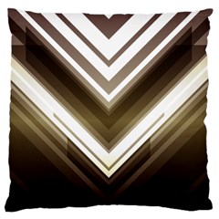 Chevron Triangle Standard Flano Cushion Case (one Side) by Alisyart