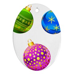 Christmas Ornaments Ball Ornament (oval) by Alisyart